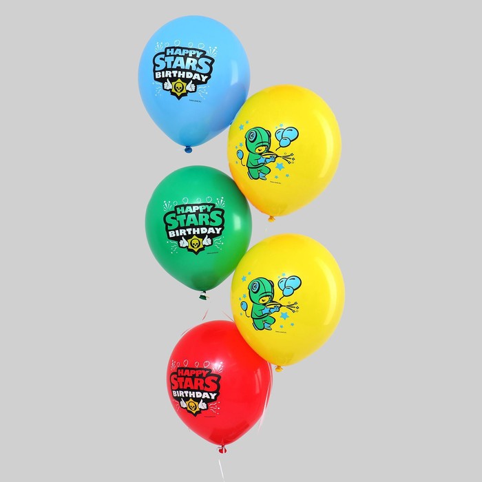 

Шар воздушный 12" Happy stars, 5 шт.