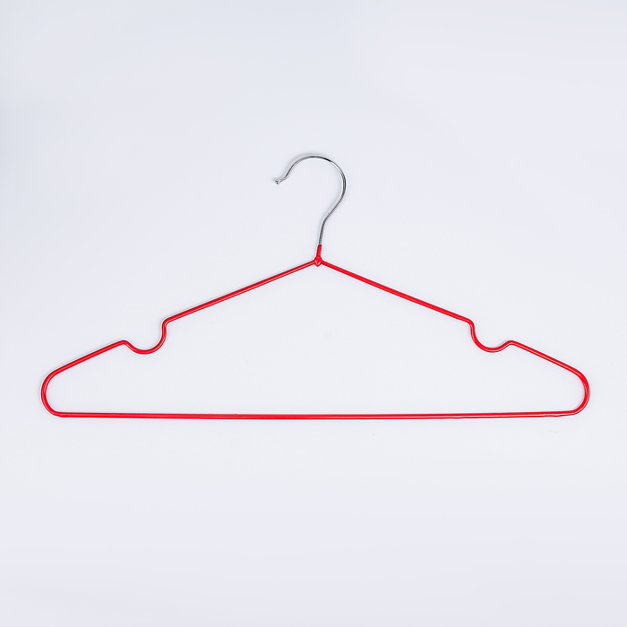 Вешалка-плечики с антискользящим покрытием, размер 42-46, цвет бордовый