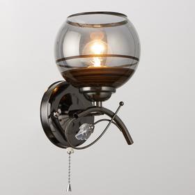 

Бра 18391w, 1x60Вт, черный хром