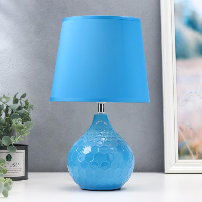 

Настольная лампа 32214YM BLUE, 1х40Вт Е14, цвет синий
