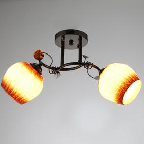 

Люстра 21191, 2x60Вт, черный хром