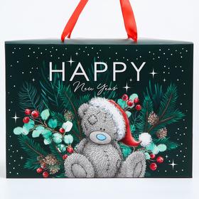 

Пакет-коробка подарочная "Happy new year", 28х20х13 см, Me To You