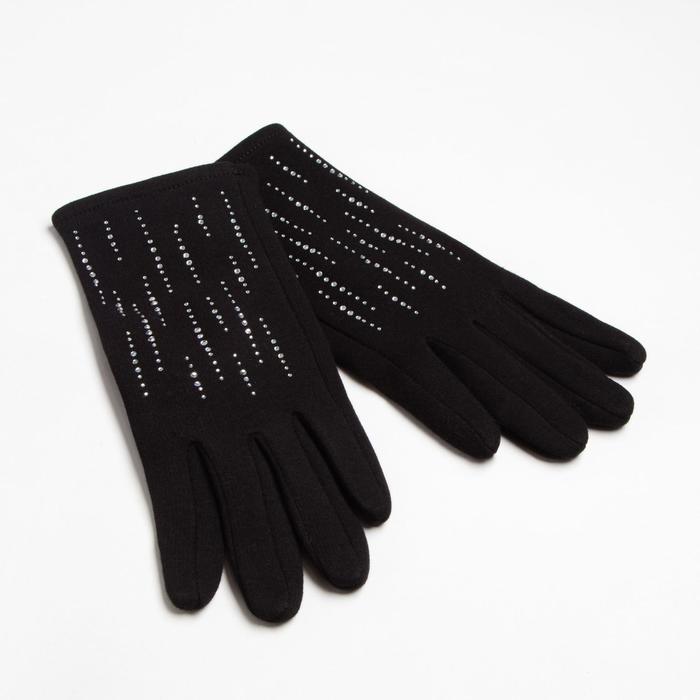 Перчатки женские MINAKU Рок, р-р 23 см, цв. чёрный minaku перчатки женские minaku эстетика р р 23 см цв чёрный