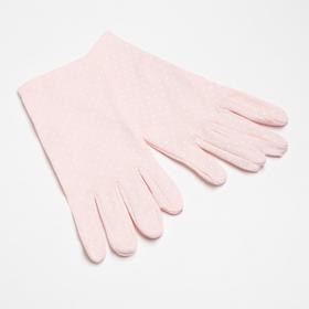Перчатки женские MINAKU в горох, 22 см, цв. светло-розовый Ош