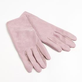 Перчатки женские MINAKU однотонные, 24 см, цв.светло-фиолетовый Ош