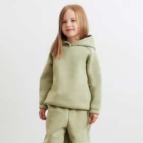 Худи детское MINAKU: Basic Line KIDS цвет оливковый, рост 158