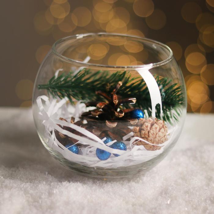 Новогодняя композиция «В стеклянном шаре» рождественская композиция luville новогодняя композиция 9x14 5x14 см