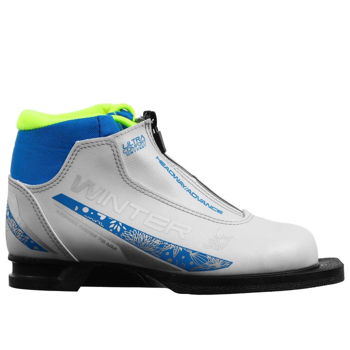 фото Ботинки лыжные женские trek wintercomfort3 белый (лого синий) 75 р.33