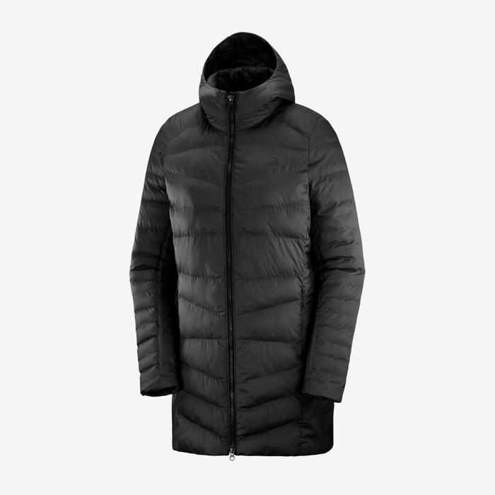 фото Пальто женское salomon sight storm hoodie w ebony, размер 42-44 (lc1390800)