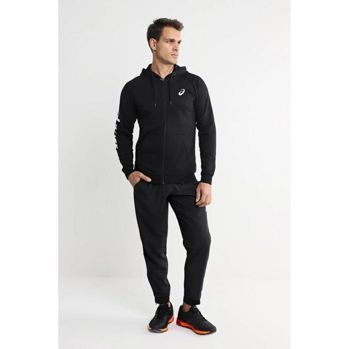 фото Толстовка мужская asics big logo fz hoodie, размер 46 (2031a983-001)