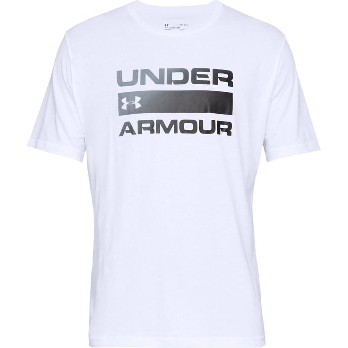 фото Футболка мужская under armour team issue wordmark graphic, размер 50-52 (1329582-100)