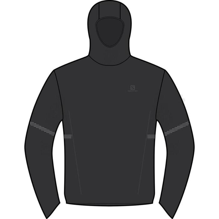 фото Худи мужское salomon outspeed wool hoodie m, размер 48-50 (lc1354800)