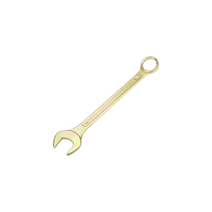цена Ключ комбинированный REXANT 12-5818-2, желтый цинк, 32 мм