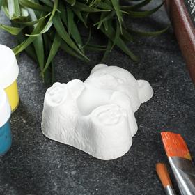 

Фигура под роспись "Мишка с сердцем" 7х6х2см