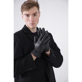 

Перчатки мужские, размер 10.5, подклад флис, цвет чёрный