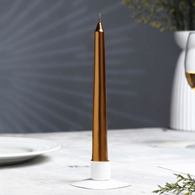 

Набор античных свечей, 1,9х20 см, 6 штук, кофейно-золотой металлик