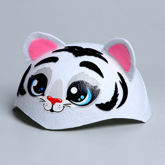 Шляпа карнавальная Белый тигрёнок