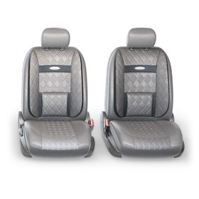 

Авточехлы универсальные COMFORT COM-1105GP темно серый/темно серый, 11 предметов