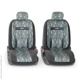 

Авточехлы универсальные COMFORT COM-1105 "Cyclone" черный, 11 предметов
