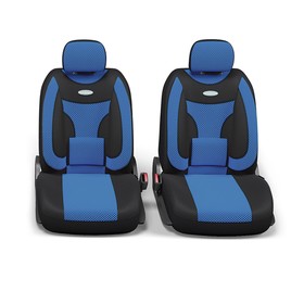 

Авточехлы универсальные EXTRA COMFORT ECO-1105 чёрный/синий, 11 предметов