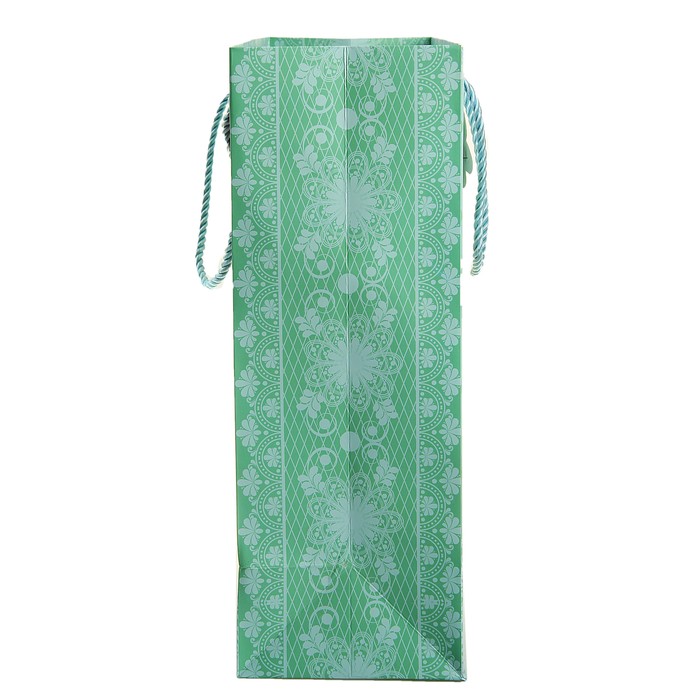 Пакет ламинированный квадрат с блёстками «Дорогой подруге», 32 × 32 см