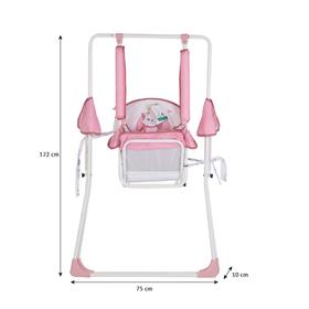 

Качели Polini kids Disney baby «Кошка Мари», с вышивкой, цвет розовый