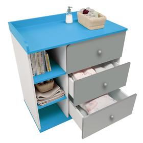 

Комод Polini kids Sky 5085, c ящиками, цвет серый