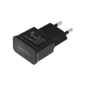 Сетевое зарядное устройство Smartbuy SBP-9043, Super iCharge, 2хUSB, 2 А, черное Ош
