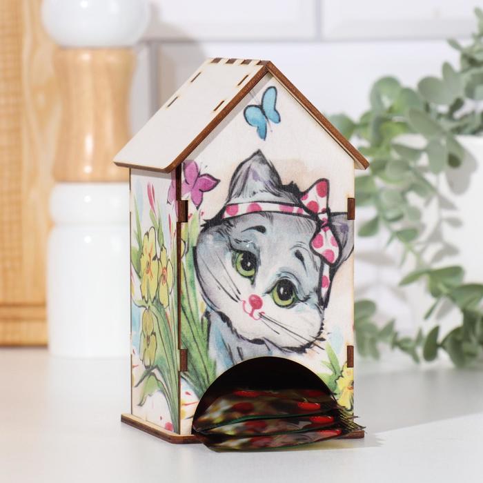 

Чайный домик "Кошечка" 9,5х 8,5 х 15,5 см