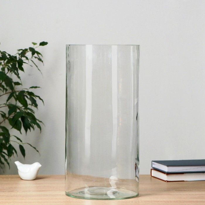 Ваза Трубка 200 d-20см, h-40 см, v=10,9л (толщина стекла 3,8мм) 2297 прозрачная ваза трубка 200 v 8 5л d 19 h 30 см толщина стекла 2мм прозрачная