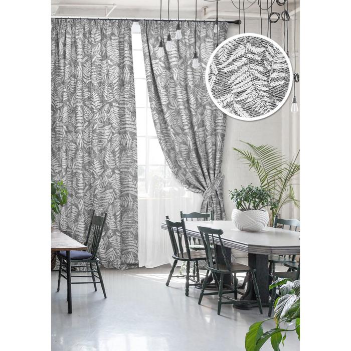 фото Комплект штор на тесьме gisa - st, размер 272х270 см, тюль - 450х270 см эскар