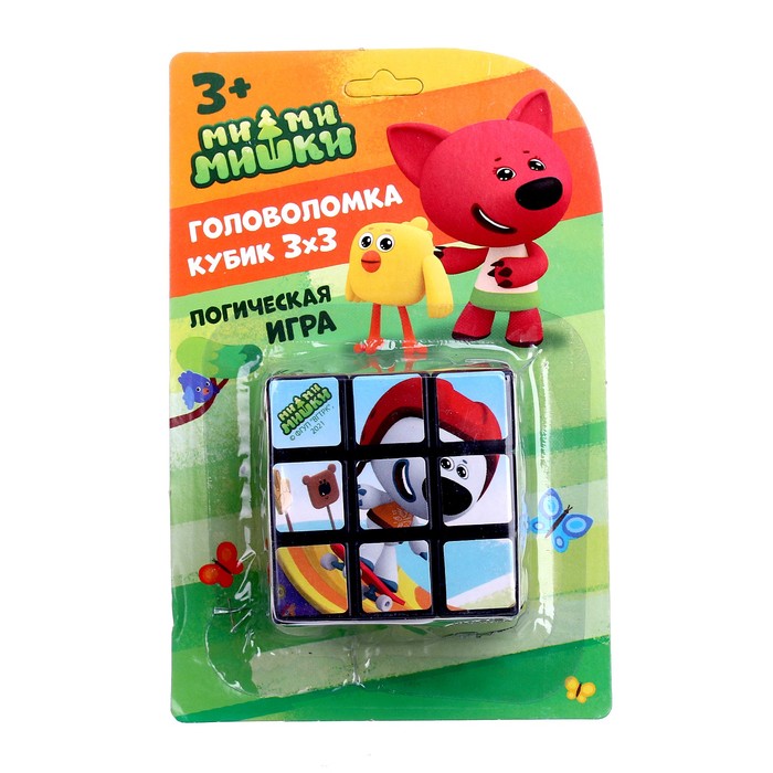 Логическая игра «Ми-ми-мишки» размер кубика: 3×3 см