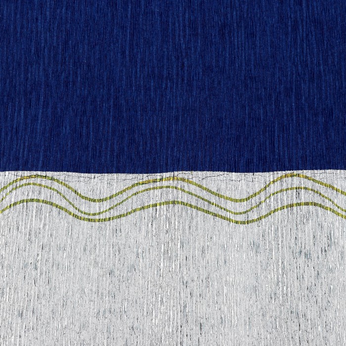 Бумага креп, с серебряным верхом, цвет тёмно-синий, 0,5 х 2,5 м