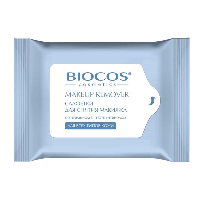 Влажные салфетки для снятия макияжа BioCos для всех типов кожи, 15 шт. салфетки для снятия макияжа biocos spa cosmetic 15 шт