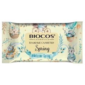 

Влажные салфетки BioCos универсальные «Времена Года» Весна, 15 шт