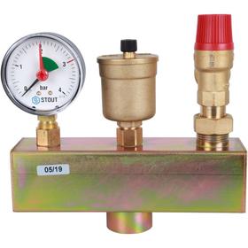 

Группа безопасности котла STOUT SVS-0004-055032, до 50 кВт, в теплоизоляции