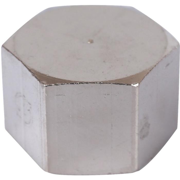 Заглушка STOUT SFT-0027-000014, 1/4, внутренняя резьба, никелированная латунь