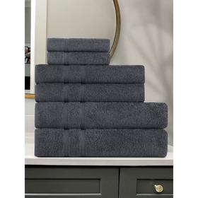 

Комплект махровых полотенец Gama, размер 30x50 см - 2 шт, 50x90 см - 2 шт, 70x140 см - 2 шт, цвет антрацит