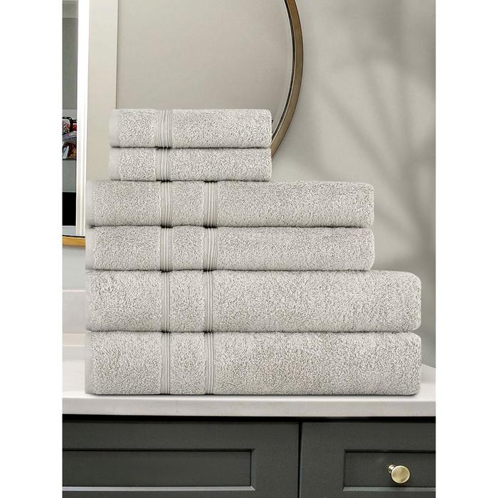 

Комплект махровых полотенец Gama, размер 30x50 см - 2 шт, 50x90 см - 2 шт, 70x140 см - 2 шт, цвет бежевый