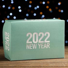 

Коробка складная, двухсторонняя "2022", зеленый, 25 х 17 х 10 см
