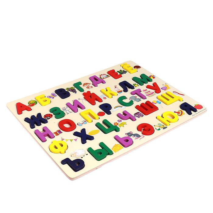 Детский развивающий алфавит, 30×40×1,5 см