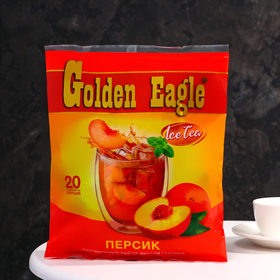 Растворимый чай со вкусом персика «Golden Eagle», 20г х 20саше
