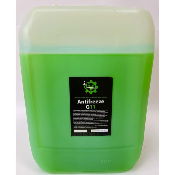 Антифриз VAITEX - 40, G11, зеленый, 30 кг