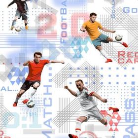 

Обои дуплекс на бумажной основе Саратовские обои Д690-01 Футбол, 0.53*10м