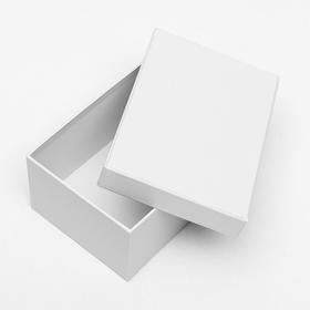 Подарочная коробка "Белый", 21 х 14 х 9 см