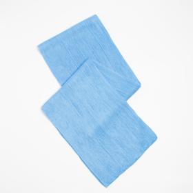 Шарф трикотажный, цвет голубой, размер 23х160 Ош