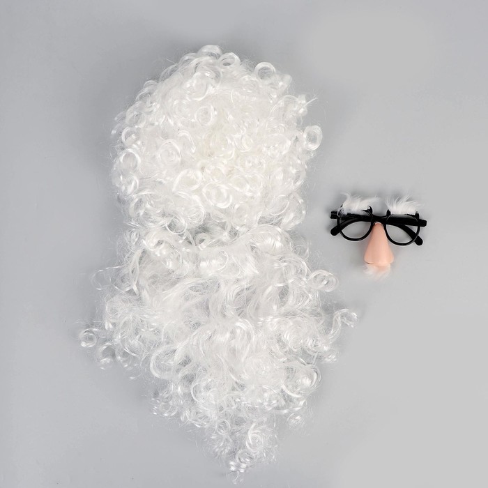 фото Карнавальный набор «дедушка мороз», (борода+ очки) страна карнавалия