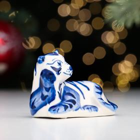 

Сувенир "Тигр Рио", 5.5 см, гжель