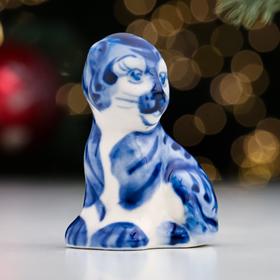 

Сувенир "Тигр Карда", 7 см, гжель