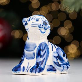 

Сувенир "Тигр Джинно", 7,5 см, гжель